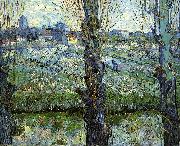 Vincent Van Gogh Orchard in Bloom with Poplars Spain oil painting artist